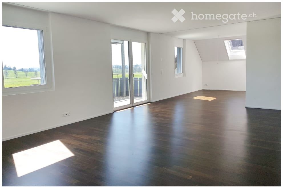 Sehr grosse, exklusive Wohnung mit modernem Einfamilienhaus-Charakter - Mit Schiebetüre abrennbares Zimmer