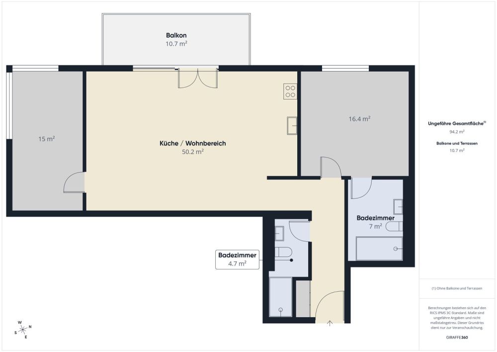 Ankommen & Wohlfühlen: 3.5-Zimmer-Neubauwohnung mit Balkon - Bild 10