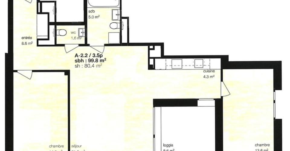 Location à l'année: appartement neuf au coeur du village de Montana - Appartement 3.5 pièces - image - 2