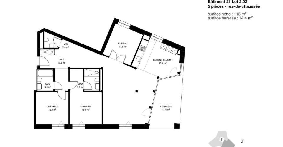 Promotion Vieux-Port 21 - Appartement 5 pièces - image - 4
