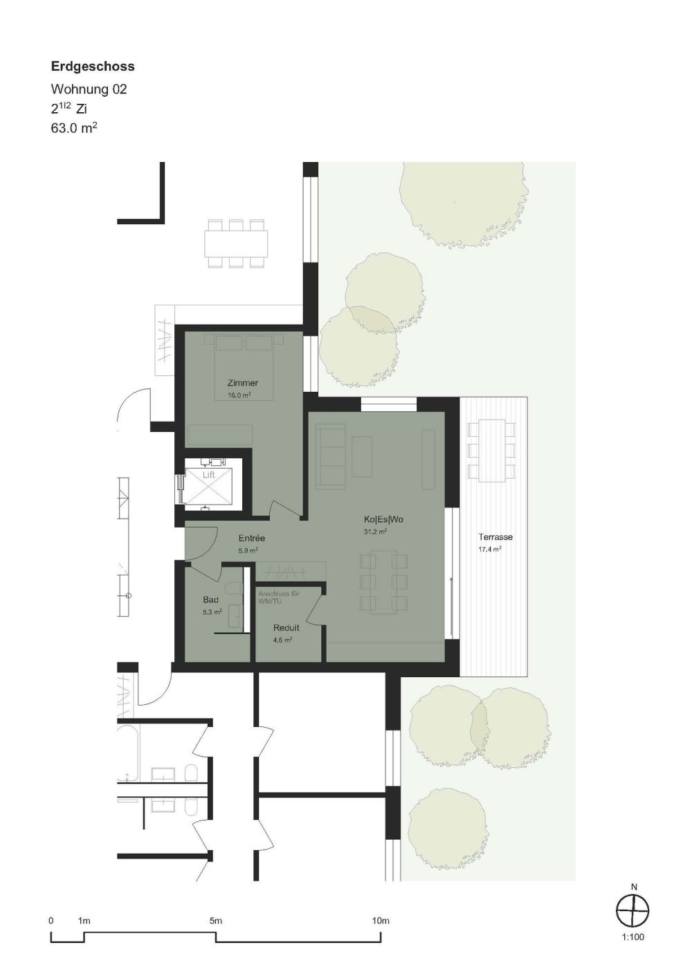 Moderne 2.5-Zimmer-Wohnung mit Terrasse in Schaffhausen - Bild 10