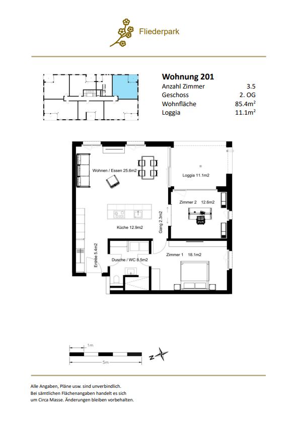 Moderne 3.5-Zimmer-Wohnung in Aarburg - Bild 11