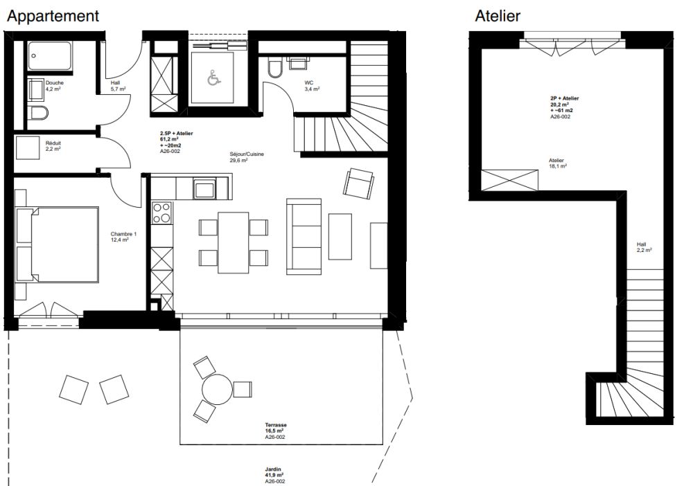 2.5 pièce neuf avec atelier au sous-sol - A26-002 - Bild 10
