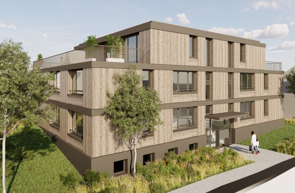 Moderne 2.5-Zimmer-Wohnung 1.OG (Neubau) mit gedecktem Balkon - Bild 1