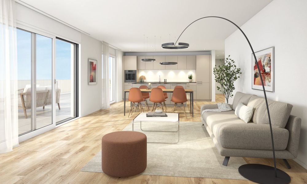 Neubau-Erstbezug Attika-Wohnung – stilvolles Wohnen an zentraler Lage in Grenchen - Bild 1