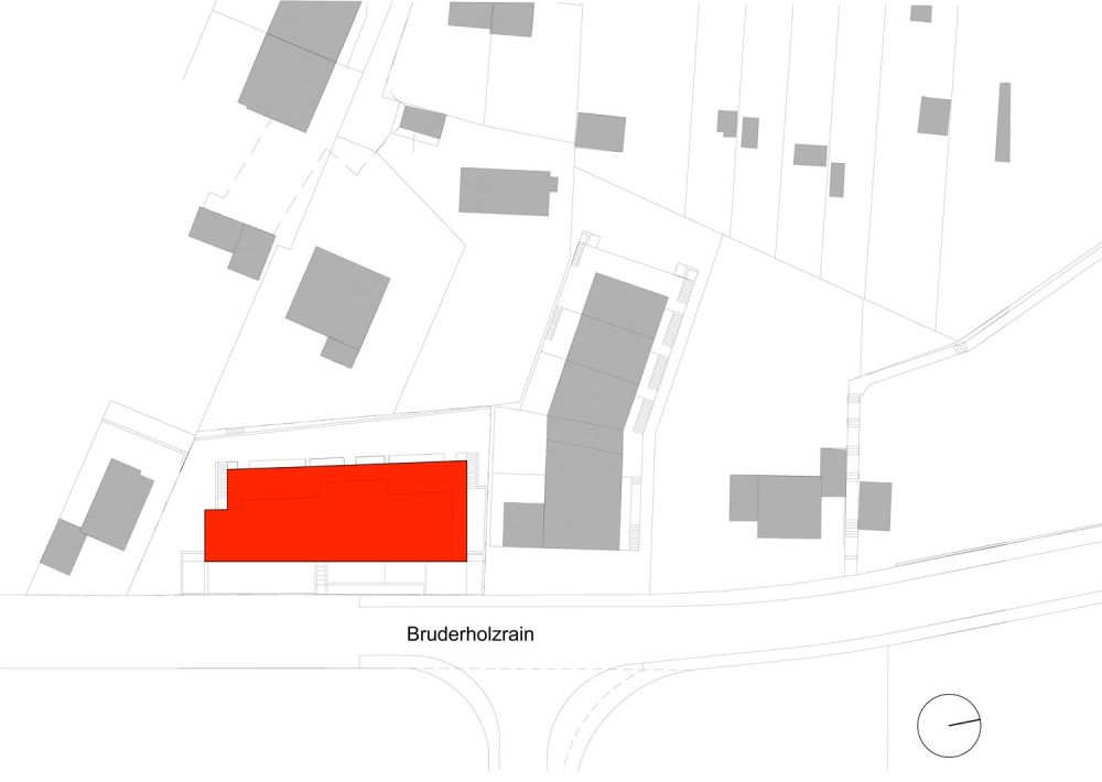 Modernes, ländliches Wohnen mit herrlichem Ausblick über Binningen - W3 - Situationsplan