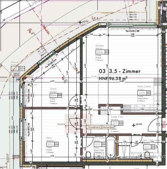 Moderne 3.5 Zimmer-Wohnung in Sargans zu vermieten! - Grundriss