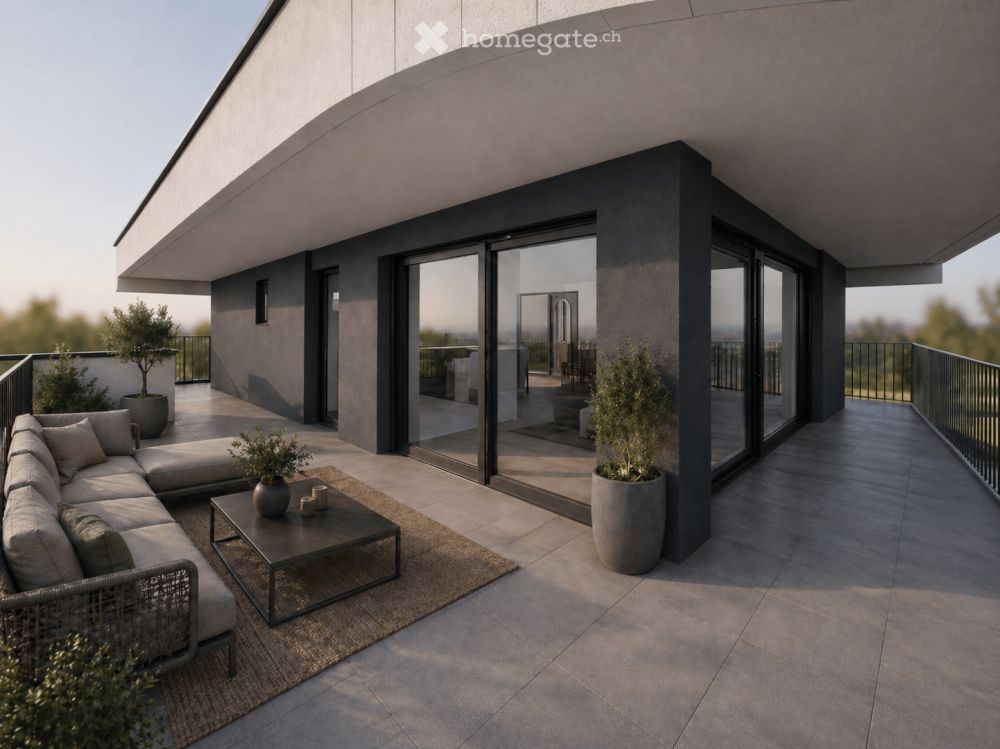 Moderne 2.5-Zimmer-Attikawohnung mit grosser Terrasse & viel Privatsphäre - Bild 1