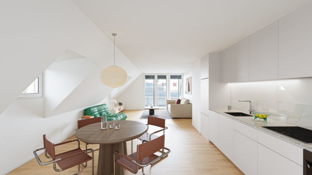 Moderne 3.5-Zimmer Maisonettewohnung - Visualisierung Wohnung W6