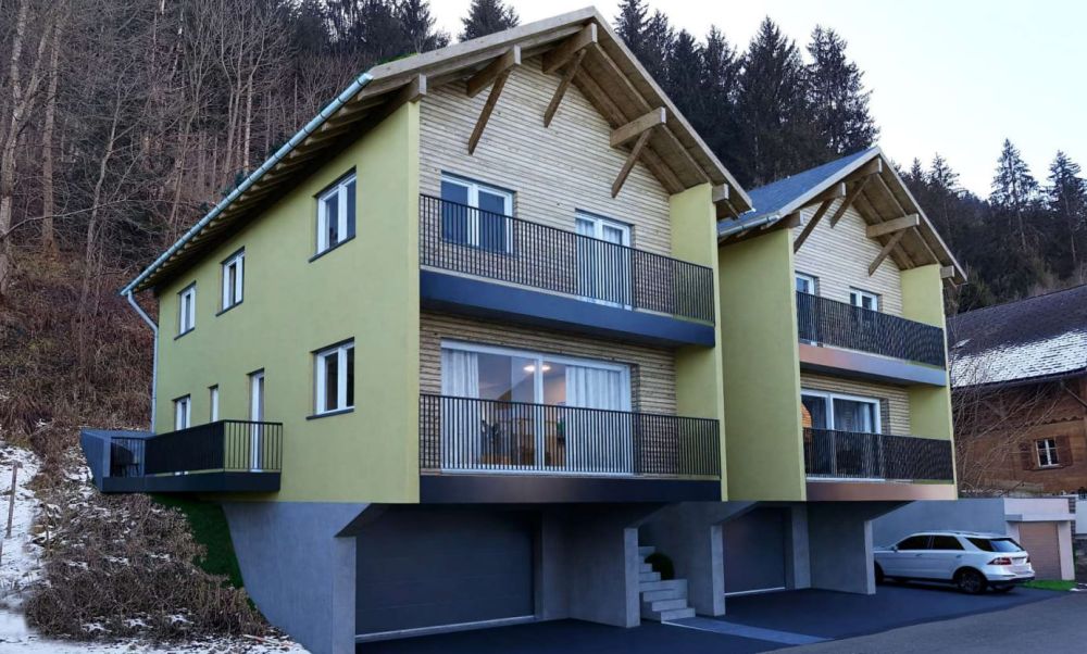 Zwei 5.5-Zimmer-Einfamilienhäuser mit Balkon in Tavanasa kaufen - Bild 1