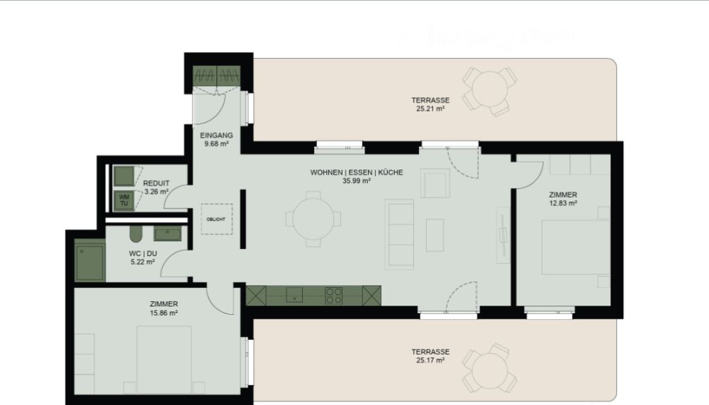 3.5-room Penthouse, new building in Dietikon (11 min by train to Zurich HB) - available Immediately - Bild 2