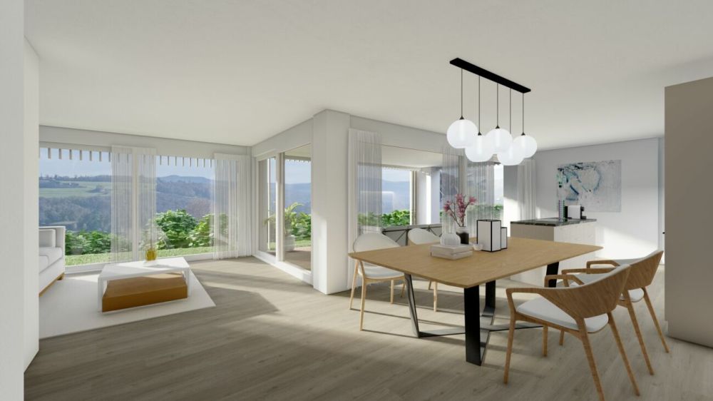 Neubau 4.5 Zimmer-Gartenwohnung mit ESTH W4 - W1