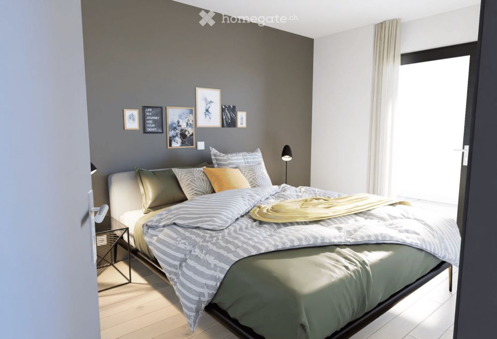 2,5 pièces avec balcon et partiellement meublé - Bild 5