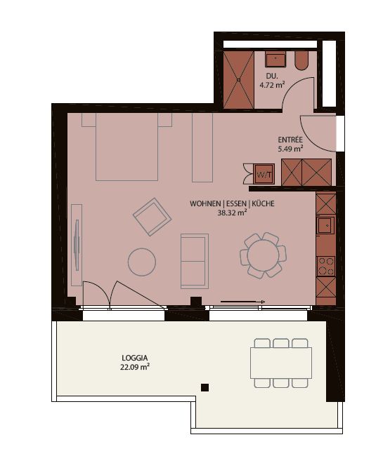 Cham | Modern 1.5-Room Apartment with Large Terrace & Parking | CHF 2'450 - Bild 5