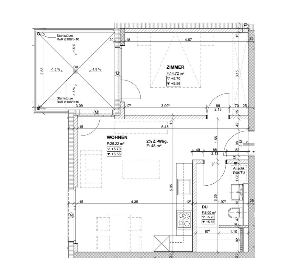 Attraktive 2.5-Zimmer-Wohnung mit Balkon an zentraler Lage in Niederuzwil - Bild 6