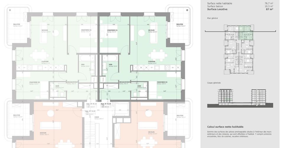 Appartement neuf de 3.5 pièces à louer à Marly - Appartement 3.5 pièces - image - 10