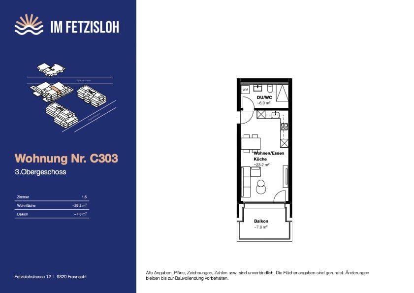 Charmante 1.5 Zimmer Neubauwohnung - Bild 3