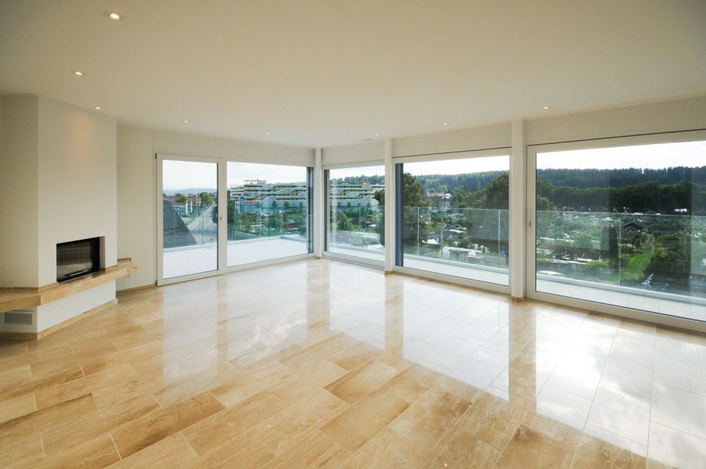 Luxus Wohnung im 1. OG mit Balkon und Weitsicht bis in die Alpen - Bild 6