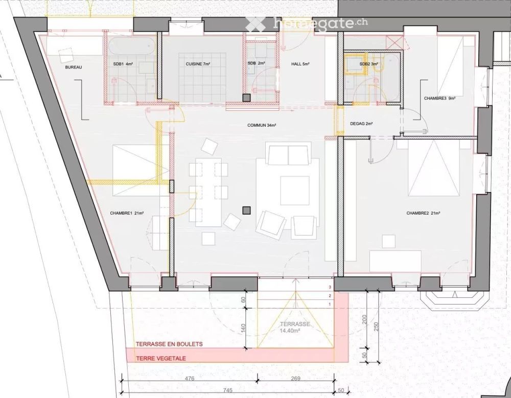 Appartement de 5,5 pièces rénové et sécurisé avec parking ! - Bild 4