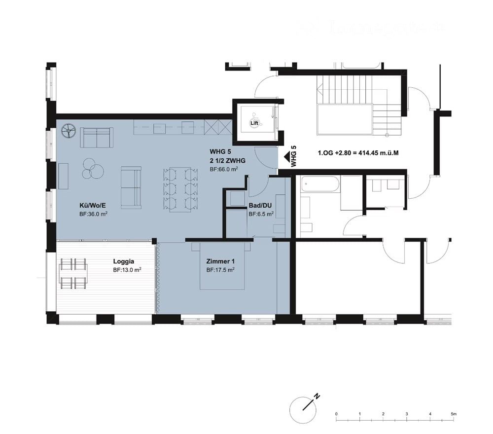 2.5 Zimmer-Neubau-Eigentums-Wohnung an der Seestrasse 23 in Wädenswil - Bild 8