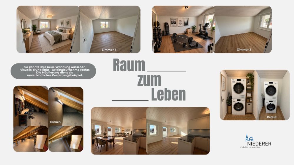 Einmalige Gelegenheit: Grosszügige 3,5 Zimmer Dachwohnung mit viel zusätzlichem Platz - Bild 3