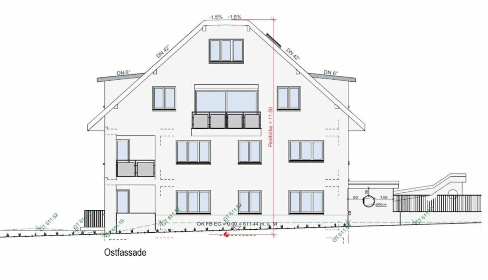 Zu vermieten 3½ Zi.-Whg., an der Maugwilerstrasse 40 in 9552 Maugwil bei Bronschhofen /103 m2 Wohnfläche, naturverbundene Lage  /Steuerfuss 9500 Wil ! - Bild 8