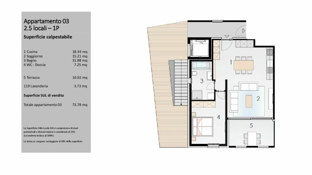 APPARTAMENTI 2.5 LOCALI IN CENTRO - Bild 7