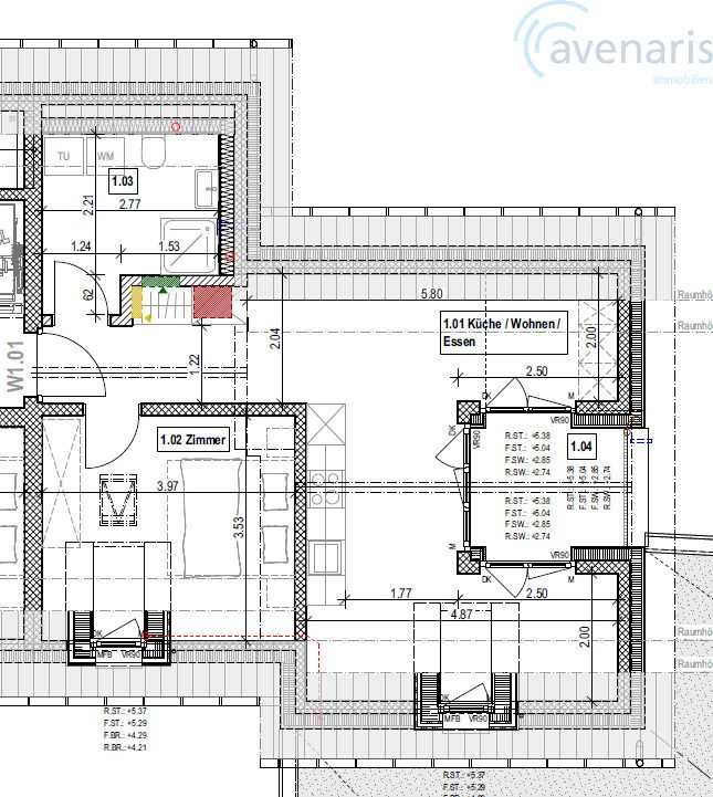 2.5 Zimmer Wohnung im Herzen von Magden - Grundriss