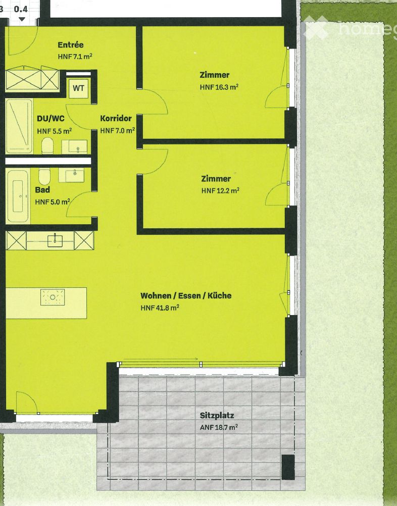 Moderne 3.5-Zimmer-Neubau-Wohnung mit Bergblick in Schübelbach - Bild 5