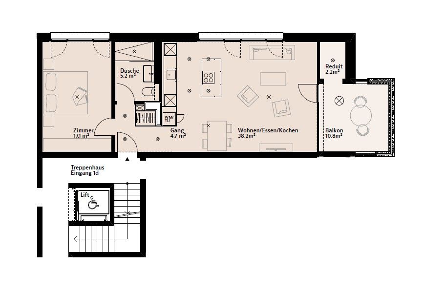 Moderne 2,5-Zimmerwohnung (Baujahr 2024) - Bild 3