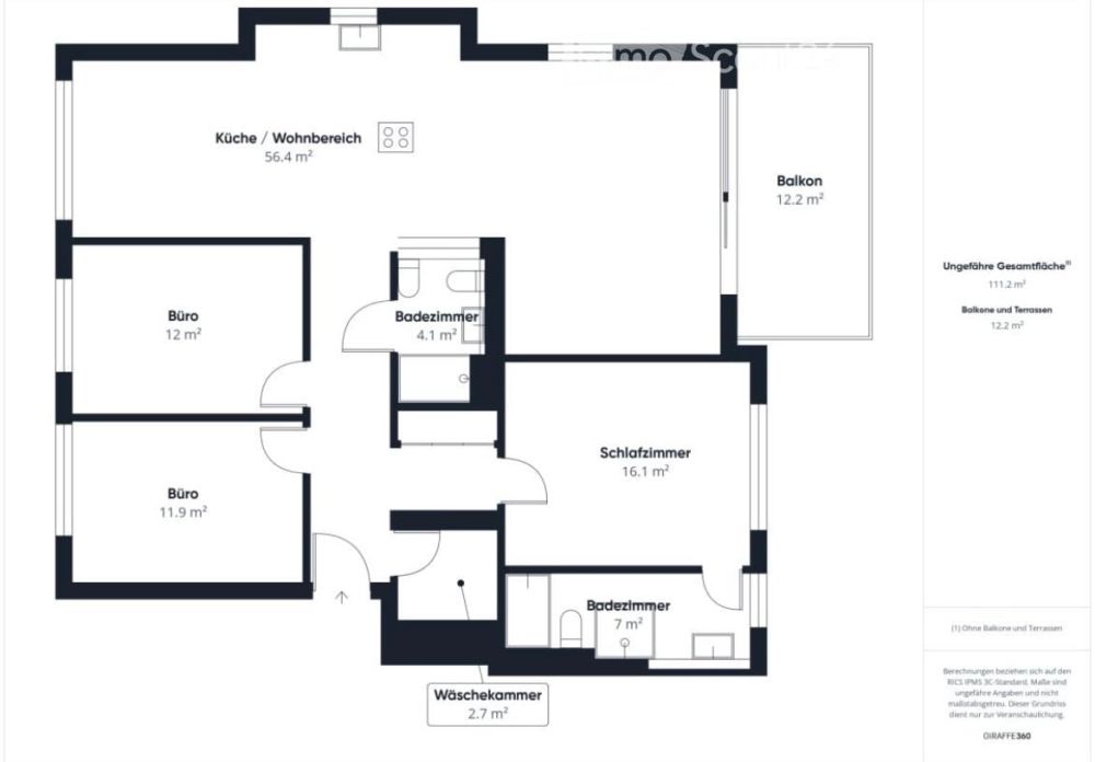 Moderne 4.5-Zimmer-Neubauwohnung mit Balkon und schöner Aussicht in Braunau TG - Bild 11