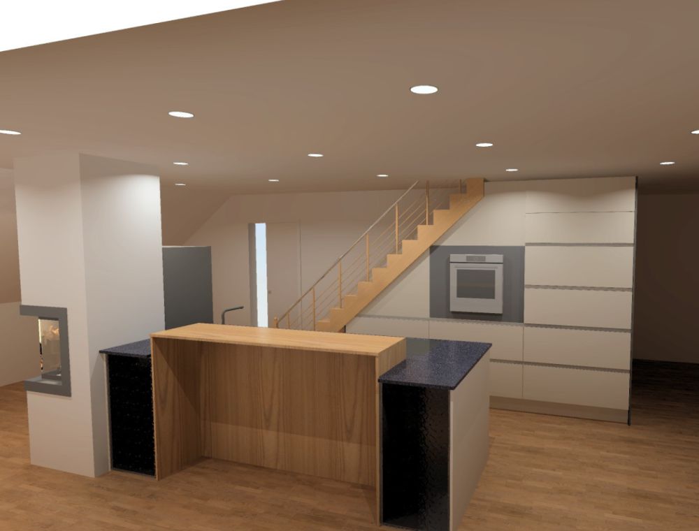 Moderne 4.5-Zimmer-Dachwohnung mit Cheminée in Auenstein - Bild 9