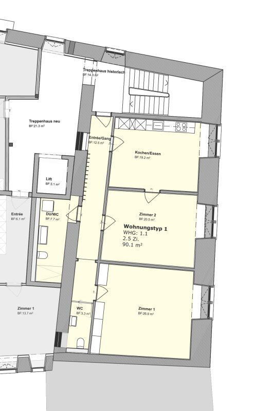 Grosse, helle Wohnung Mitten im Herzen der Altstadt - Bild