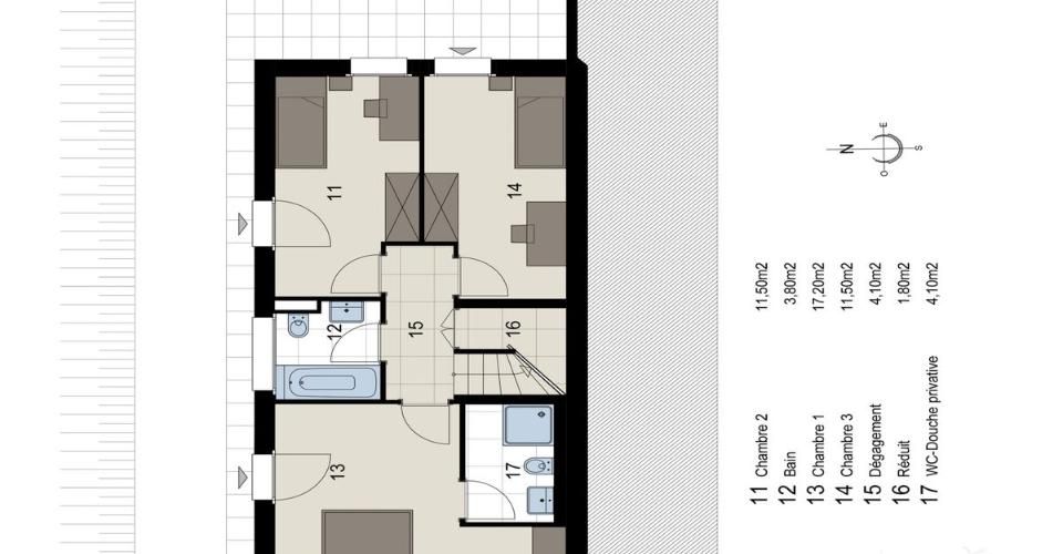 Villa individuelle NEUVE de 4,5 pièces avec belle vue sur la plaine. - Maison terrasse 4.5 pièces - image - 10