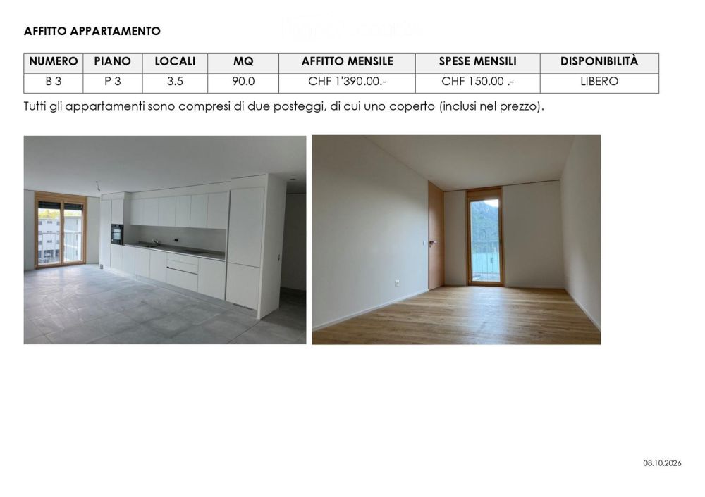 AFFITTASI APPARTAMENTO 3.5 A OSOGNA - Bild 7
