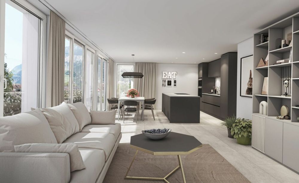 Neubau/Erstbezug: wunderschöne 3.5 Zimmerwohnung, zentral gelegen - Bild 1