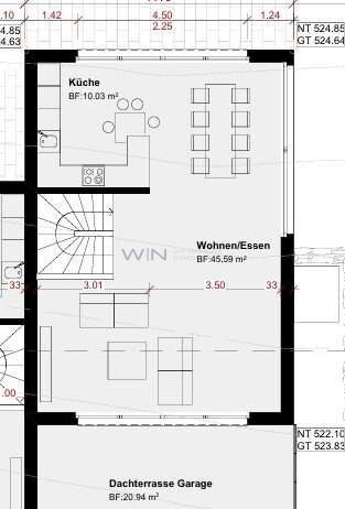 Neubau Erstbezug: Moderne Doppelhaushälfte - EG-313x462