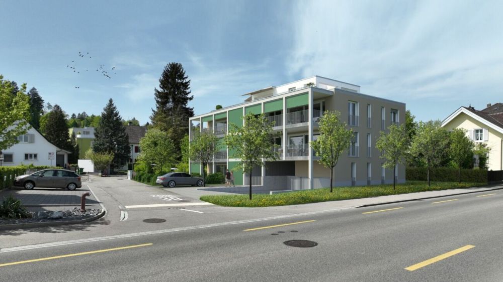 Zentral im Herzen von Suhr - Blick von der Tramstrasse