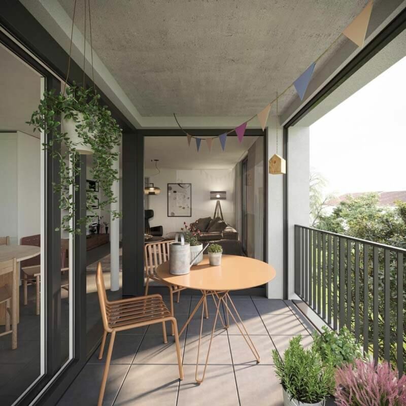Xaver-Areal, Binningen - moderne 4 1/2-Zimmer-Wohnung im 1.OG - Loggia