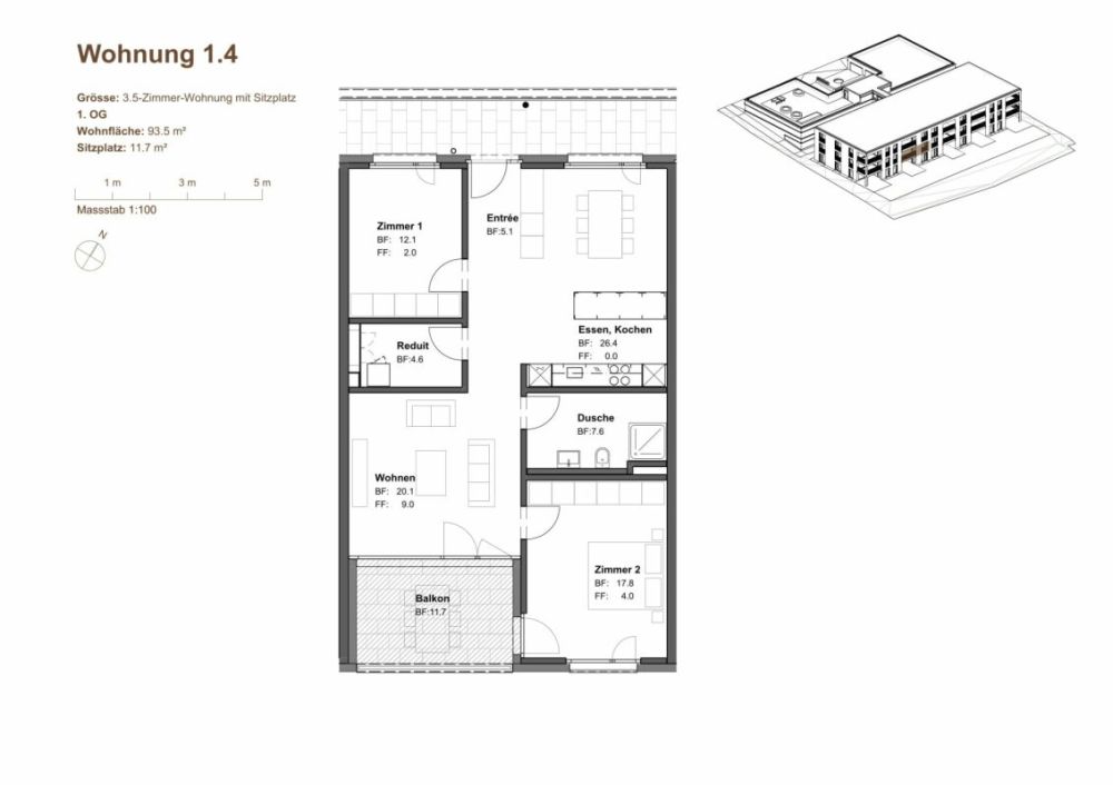 4.5-Zimmer-Attikawohnung mit 195 m² Terrasse und Weitsicht - Bild 11