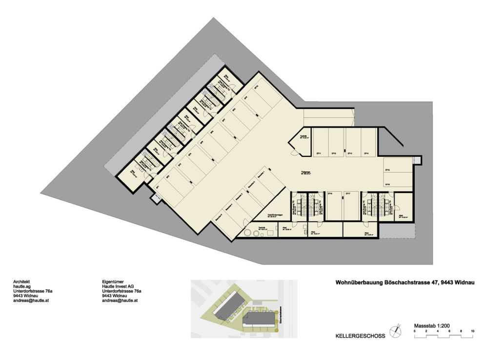 RESERVIERT: Grosszügiges 4.5-Zimmer Reiheneckhaus mit privatem Garten - Grundriss UG