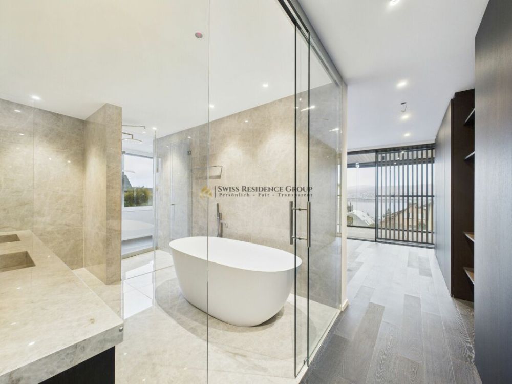 Privilegiert wohnen am Zürichsee mit: 5.5-Zimmer-Residenz mit Privatpool, Garten, See-und Bergsicht - Bild 11