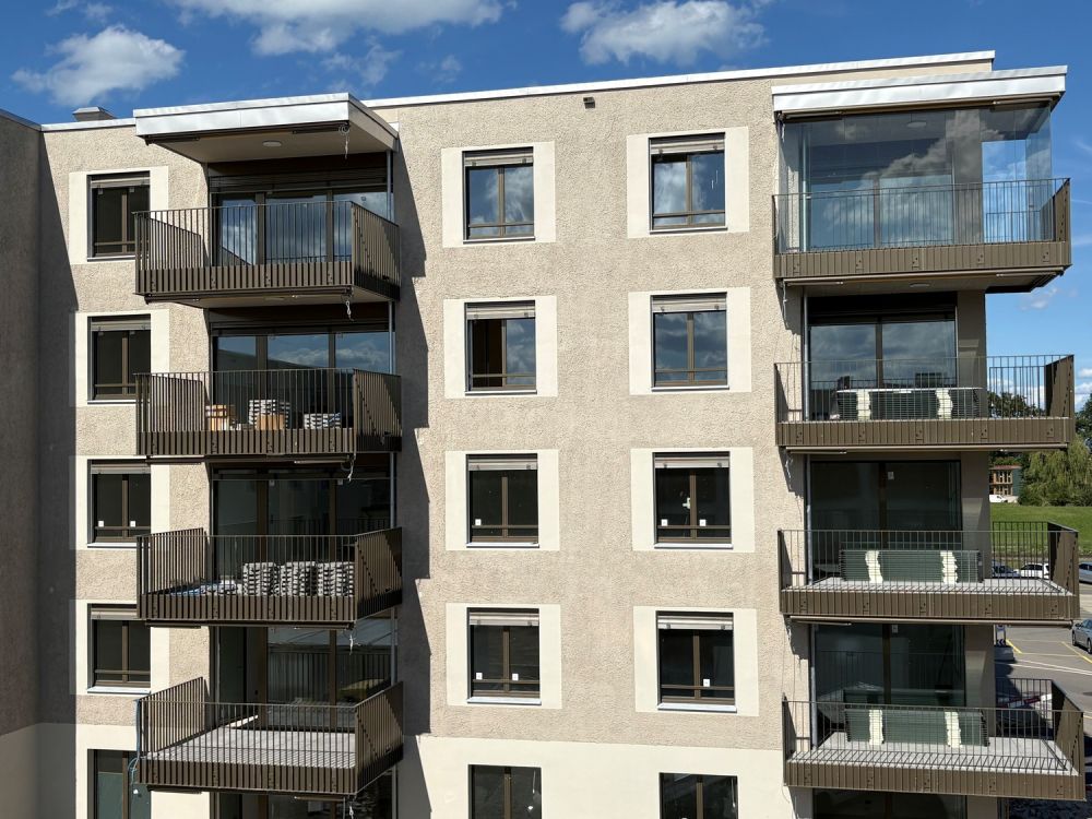 1.5-Zimmer-Neubauwohnung im Perron Vert - Aussenansicht Richtung Innenhof