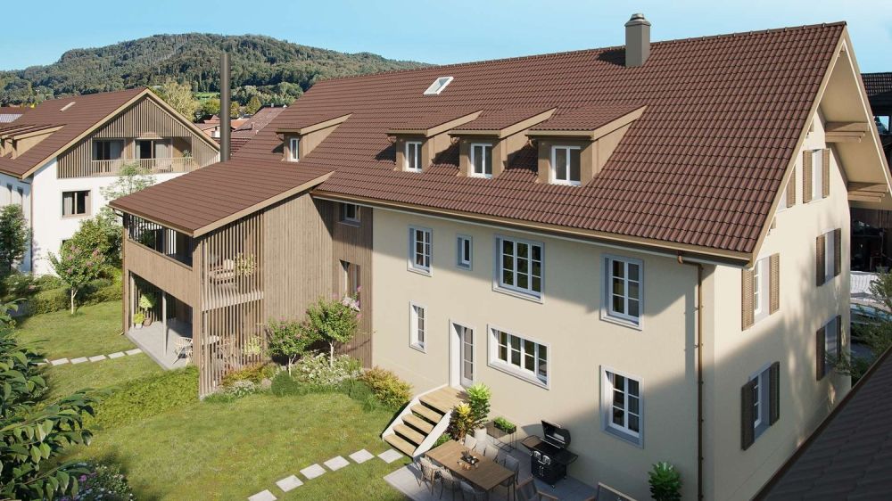 Neubauprojekt "Fortenbach" - Moderne 3.5-Zimmer-Wohnung in Ramsen - Aussenansicht