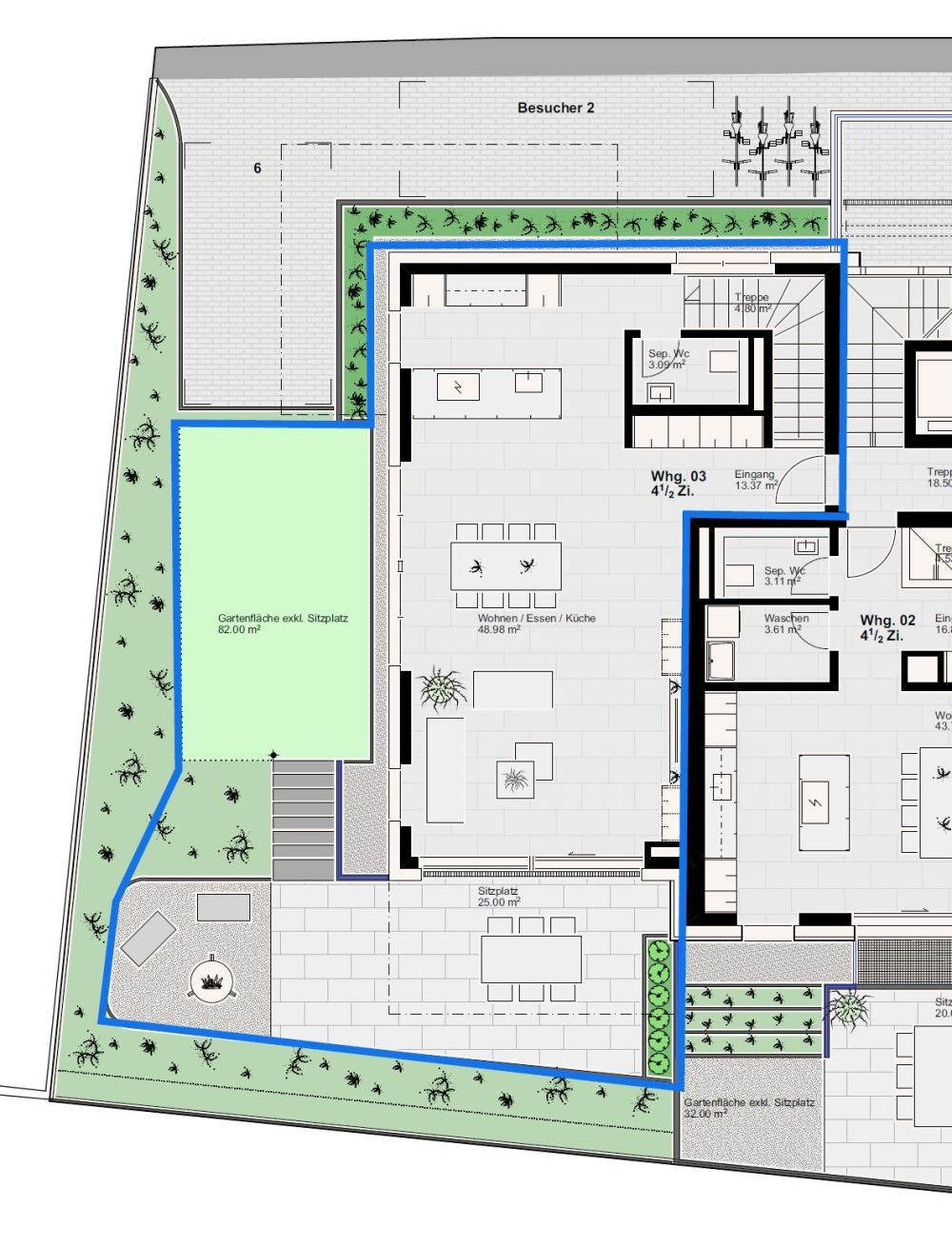 ERSTBEZUG:  4.5-Zimmer-Maisonette-Wohnung -  Neubau in Hersberg - Bild 10