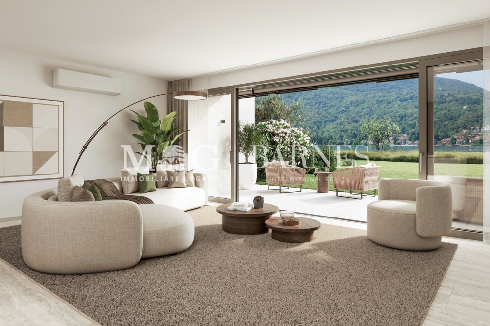 Villa di testa fronte lago con giardino privato a Caslano - Bild 4