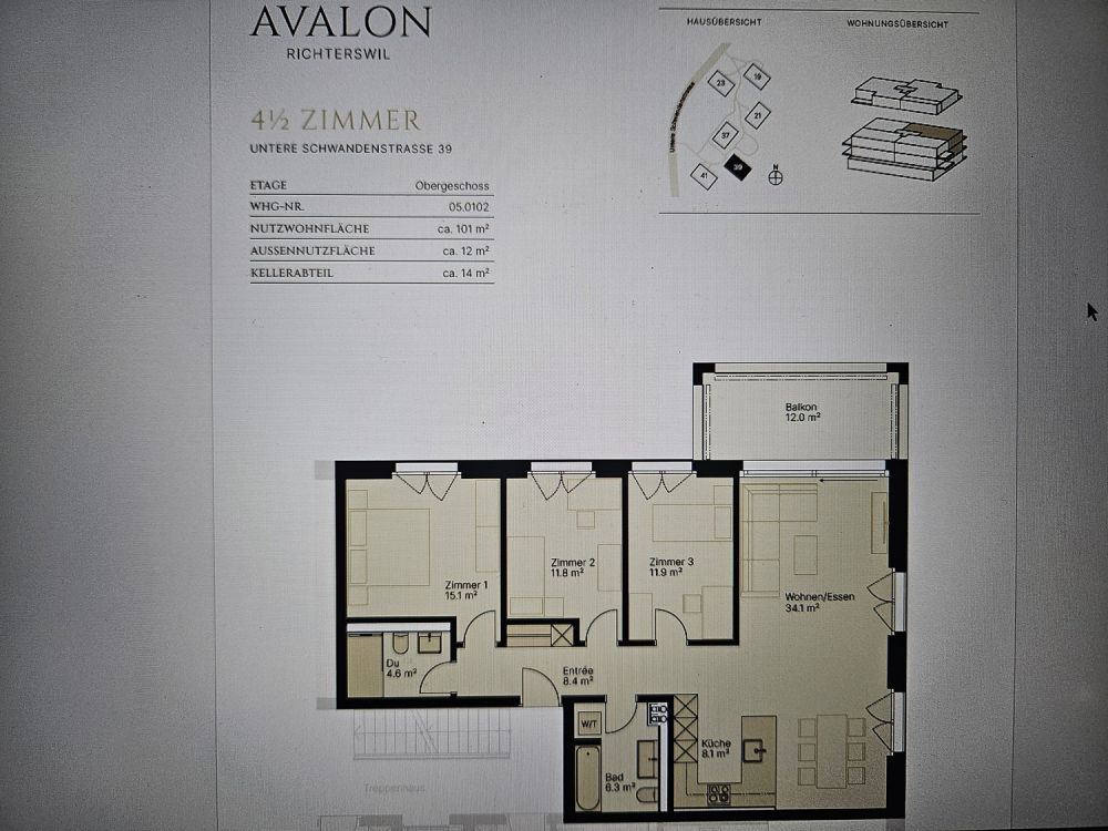 Nachmieter für 4.5-Zimmer-Wohnung gesucht - mit See- und Bergsicht - Bild 5