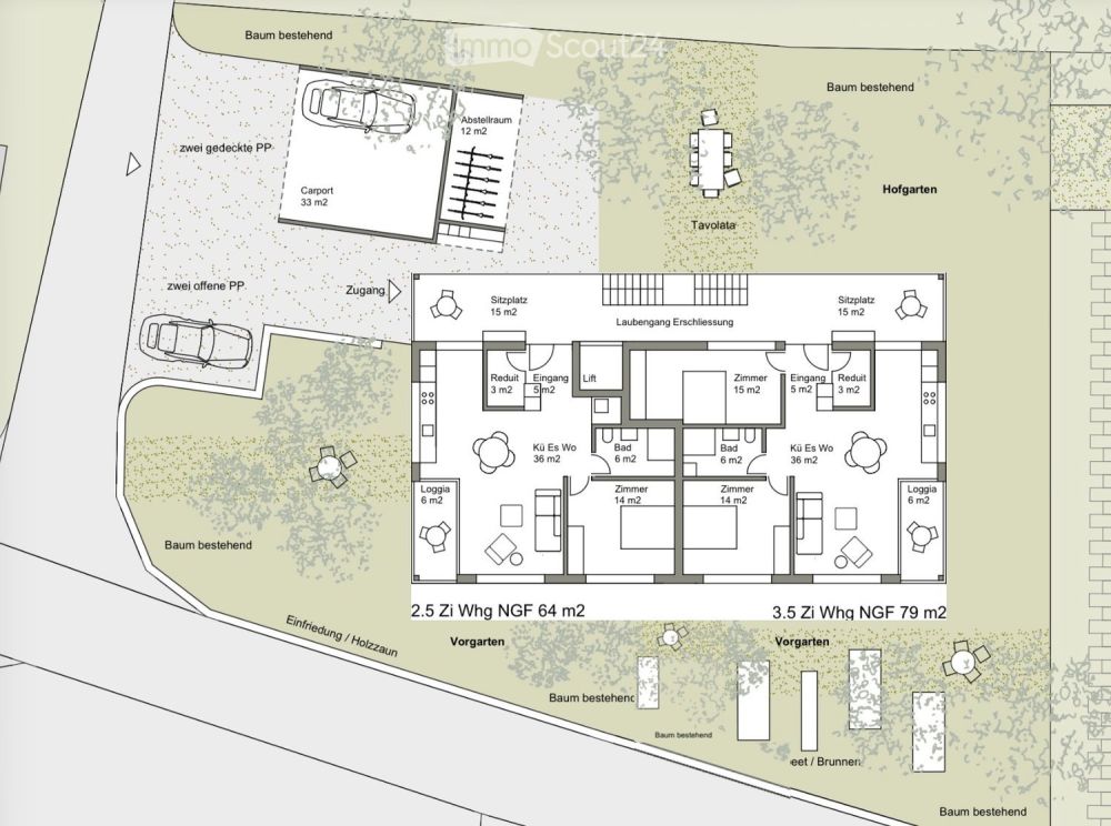 Altersgerechtes Wohnen in Innertkirchen: 2.5-Zimmer-Neubauwohnung im Erdgeschoss mit Gartensitzplatz - Bild 1
