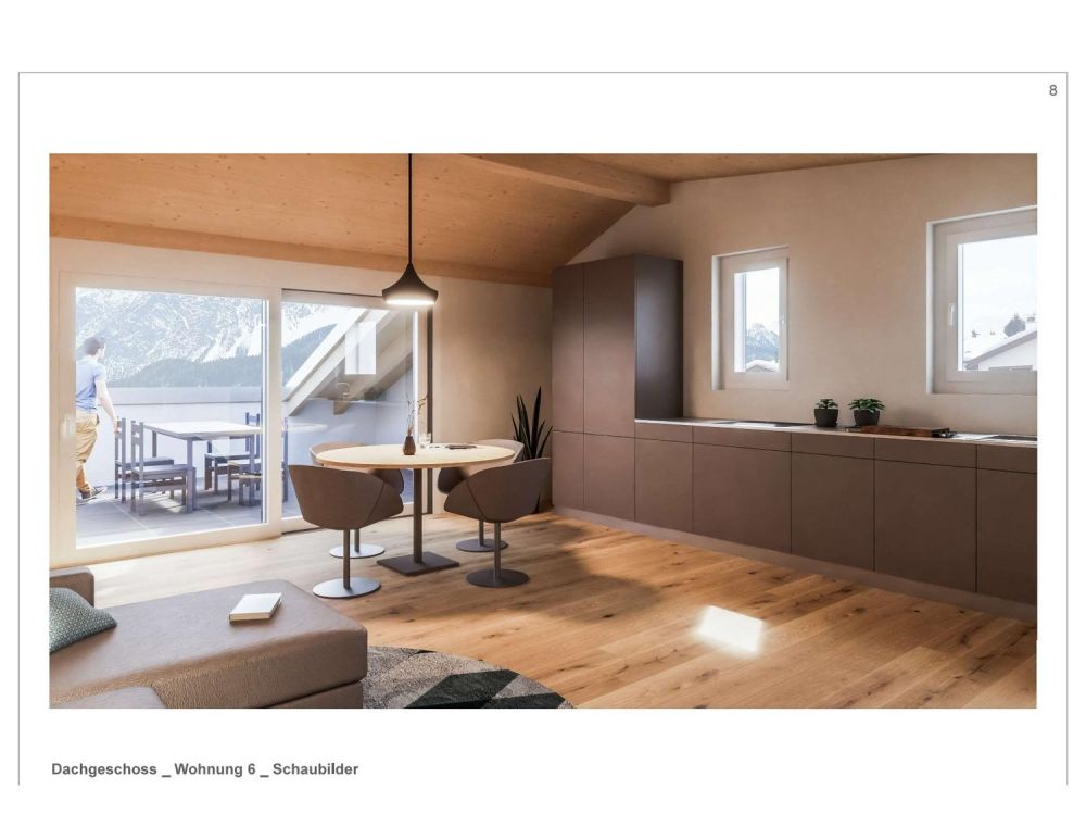 Moderne 2.5-Zimmer-Dachwohnung mit Bergblick in Scuol - Bild 7