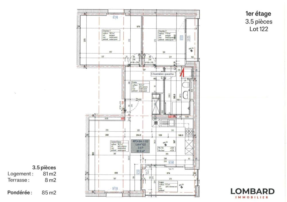 Spacieux appartement de 3.5 pièces au 1er étage - Bild 8